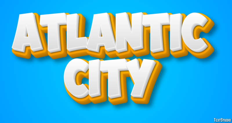 Atlantic City Effetto testo