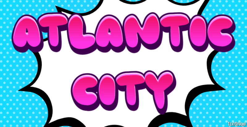 Atlantic City Texteffekt