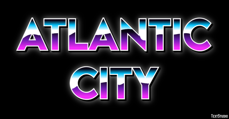 Atlantic City Texteffekt