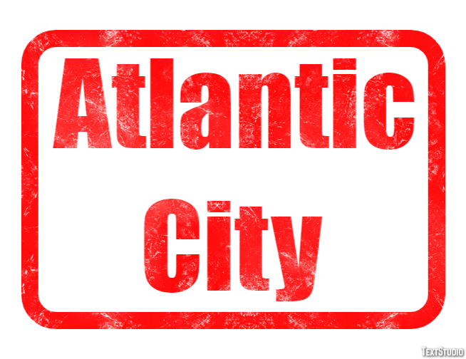 Atlantic City Texteffekt
