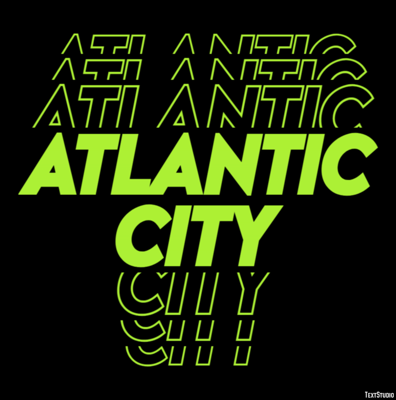 Atlantic City Effetto testo