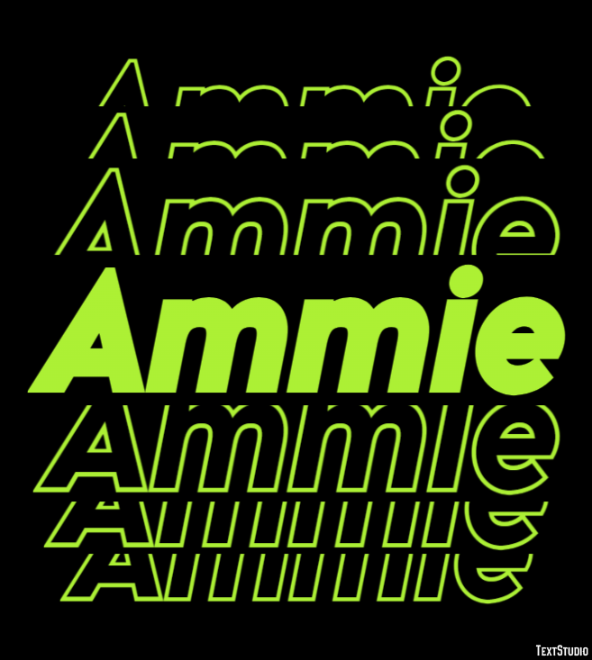 Ammie Efeito de texto