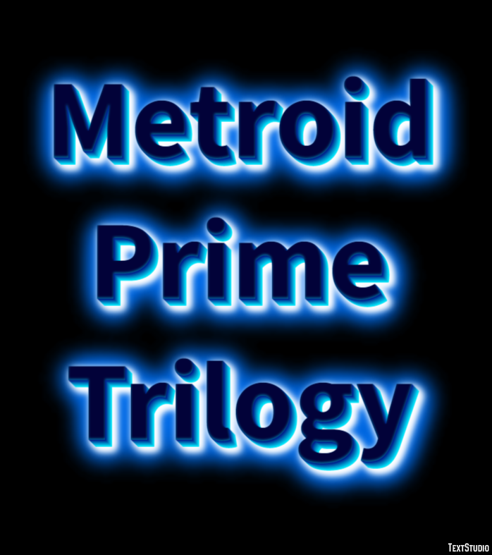 Metroid Prime Trilogy Efeito de texto