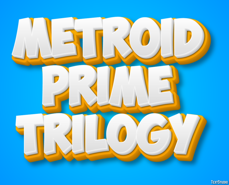 Metroid Prime Trilogy Efecto de Texto