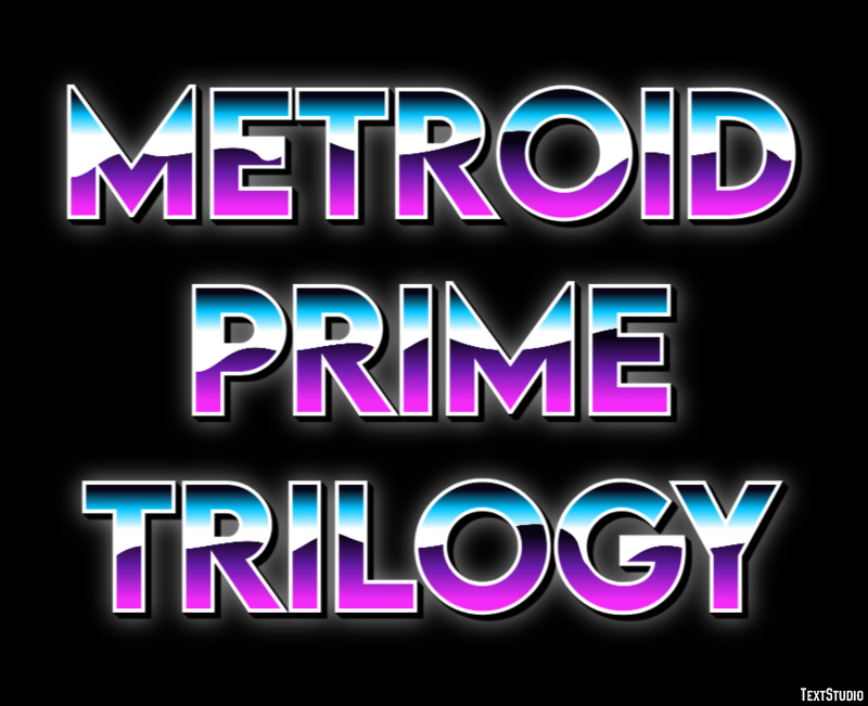 Metroid Prime Trilogy Efeito de texto