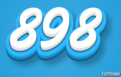 898 Efecto de Texto
