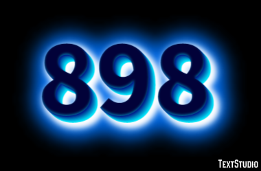 898 Efecto de Texto