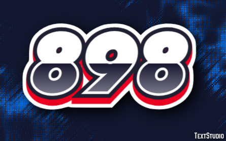 898 Efecto de Texto