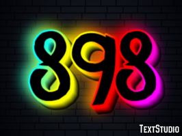 898 Efecto de Texto