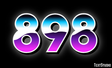 898 Efecto de Texto