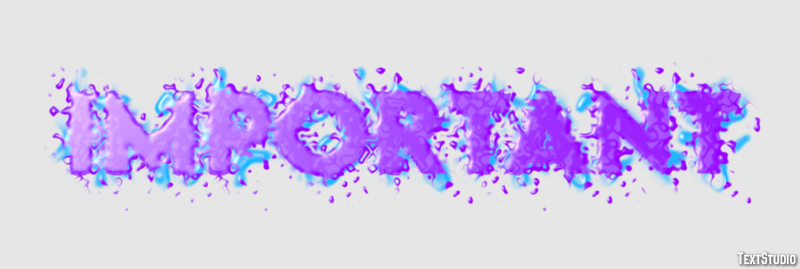 Important Effet de Texte