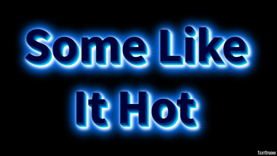 Some Like It Hot Text effect
