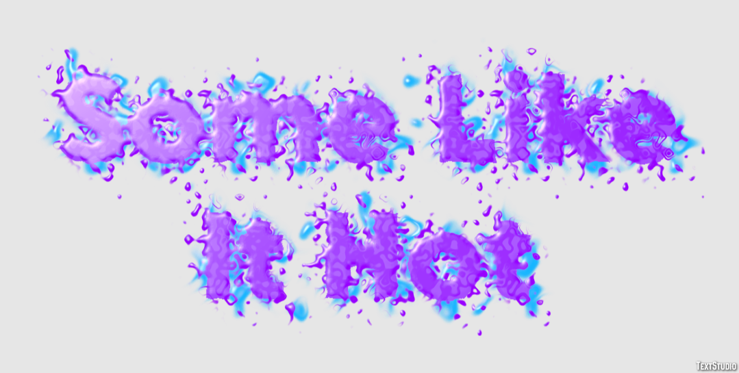Some Like It Hot Text effect