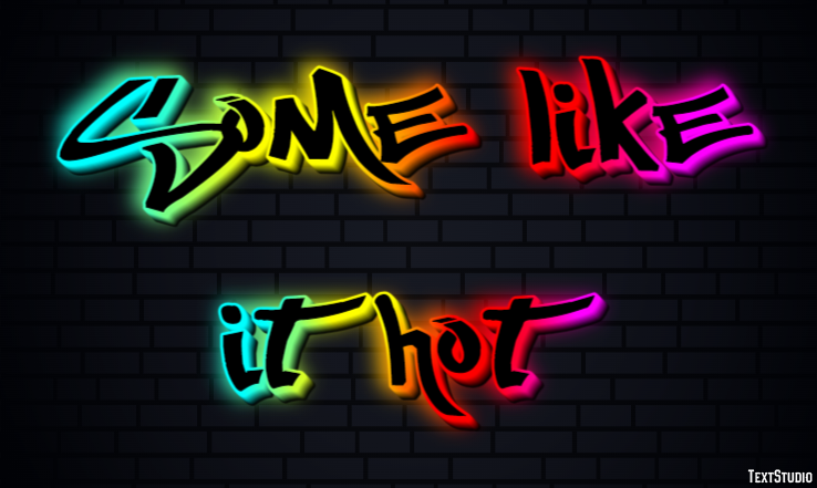 Some Like It Hot Texteffekt