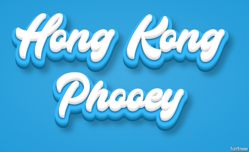 Hong Kong Phooey Text effect