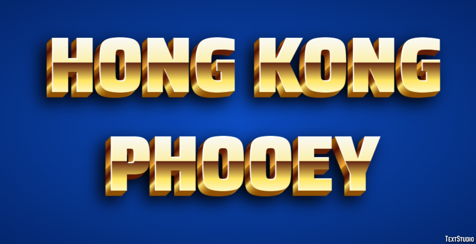 Hong Kong Phooey テキスト効果