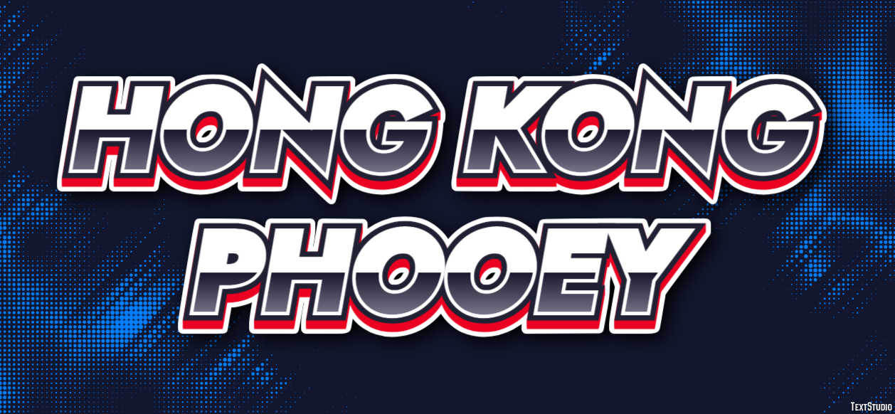 Hong Kong Phooey Эффект текста