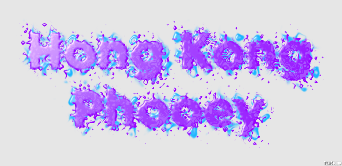 Hong Kong Phooey Efeito de texto