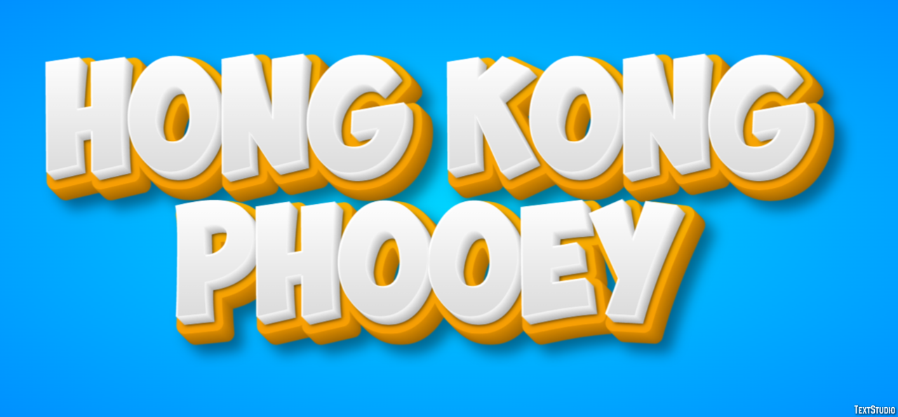 Hong Kong Phooey テキスト効果