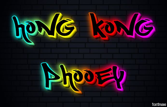 Hong Kong Phooey Text effect