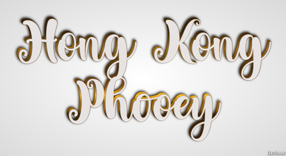 Hong Kong Phooey Text Effect