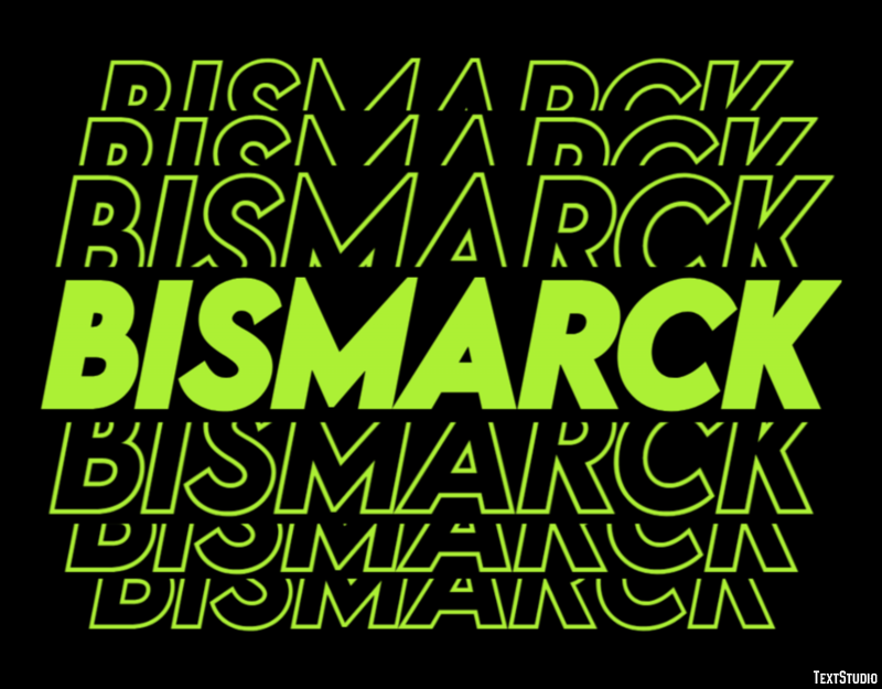 Bismarck Efecto de Texto