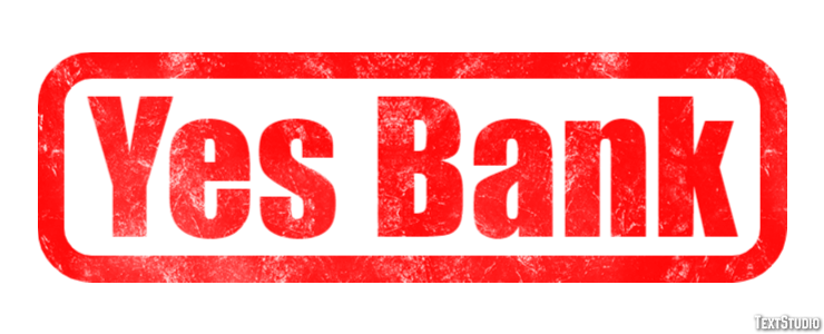 Yes Bank Texteffekt