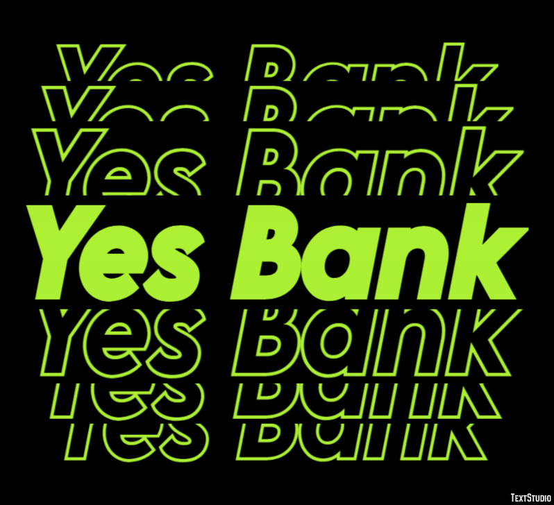Yes Bank Efeito de texto
