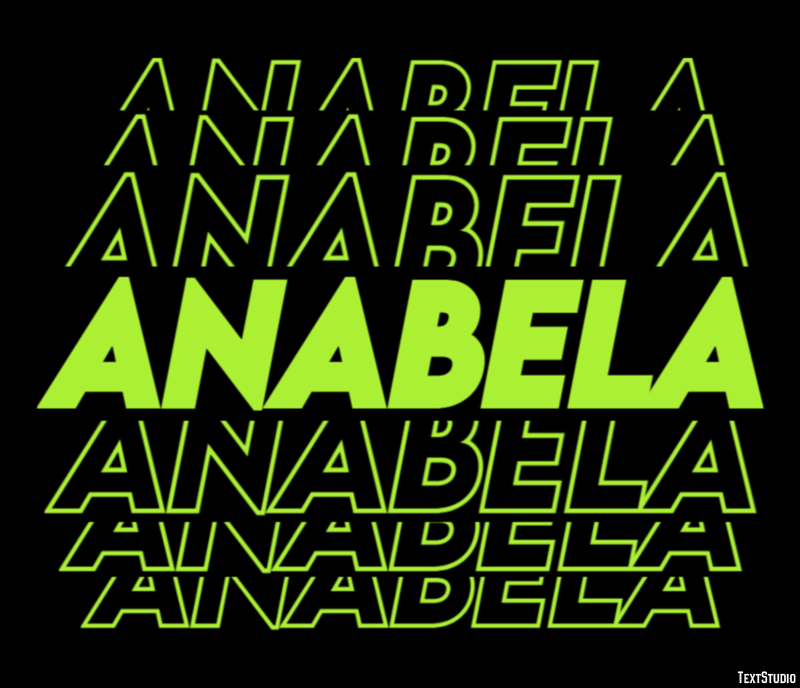 Anabela Эффект текста