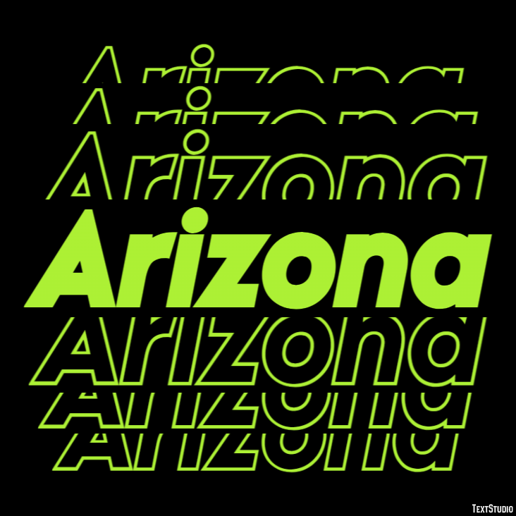 Arizona Text Effect
