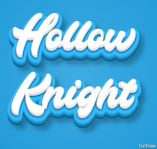 Hollow Knight Efecto de Texto