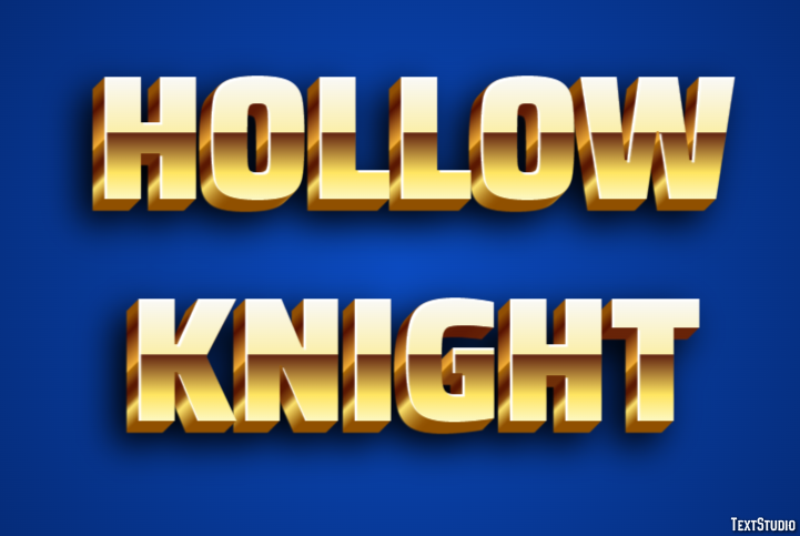 Hollow Knight Efecto de Texto