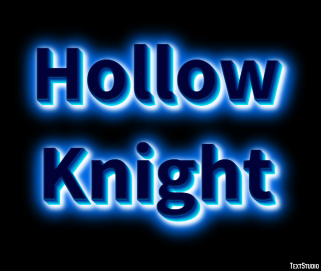 Hollow Knight Efecto de Texto