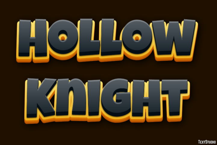 Hollow Knight Efecto de Texto