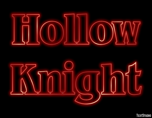 Hollow Knight Efecto de Texto