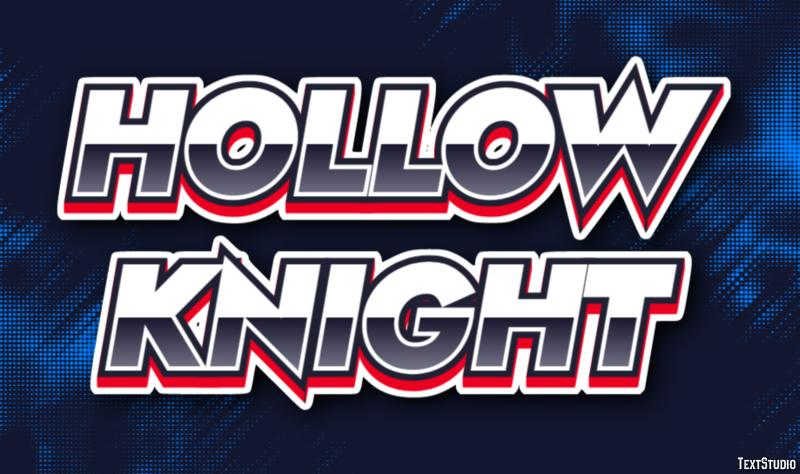 Hollow Knight Efecto de Texto