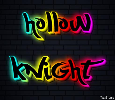 Hollow Knight Efecto de Texto