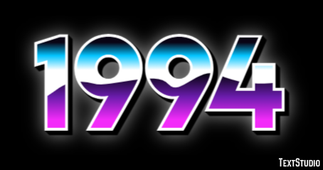 1994 Efeito de texto