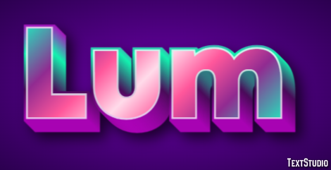 Lum Text effect