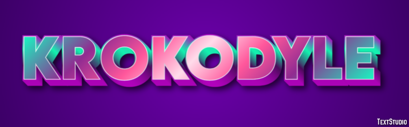 Krokodyle Effetto testo