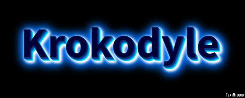 Krokodyle Effetto testo