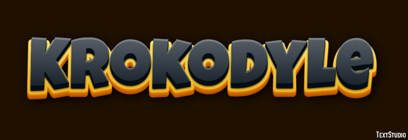 Krokodyle Effetto testo