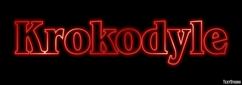 Krokodyle Effetto testo