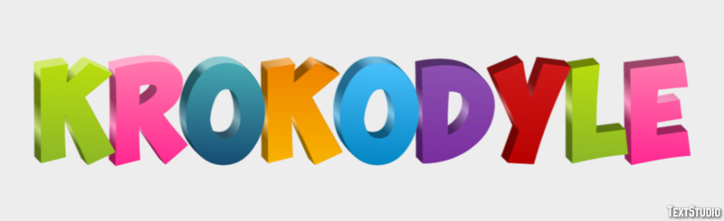 Krokodyle Efekt tekstowy