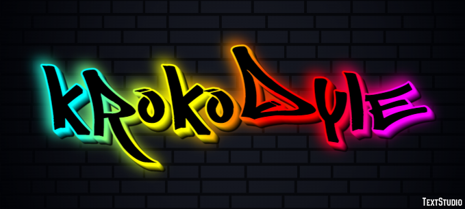 Krokodyle Effetto testo