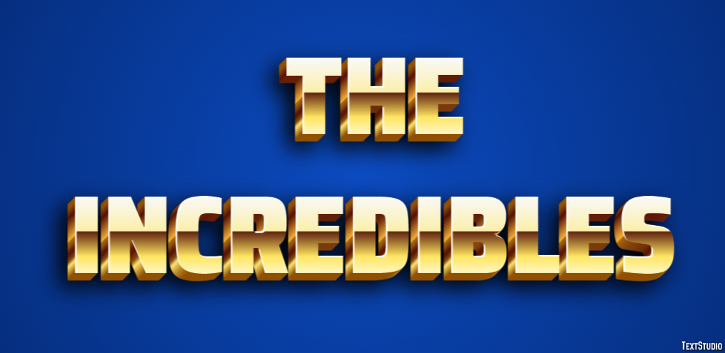 The Incredibles Text Effect