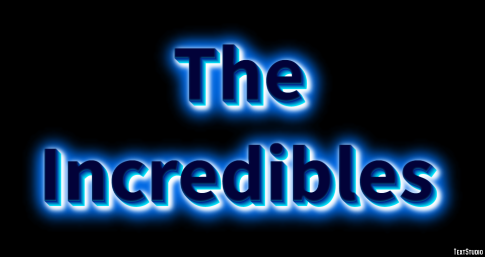 The Incredibles Text effect
