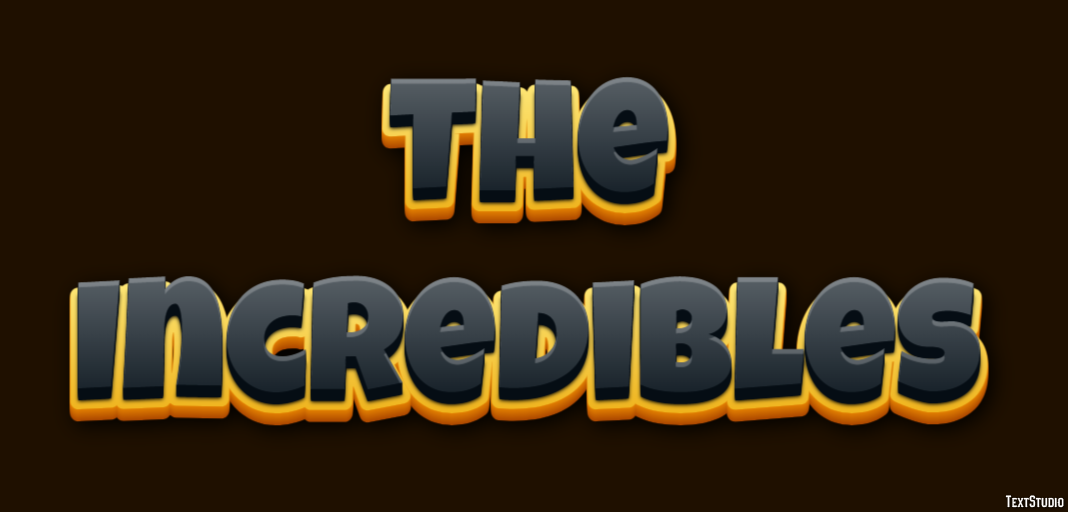The Incredibles Text Effect