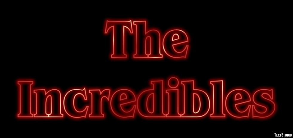 The Incredibles Text effect