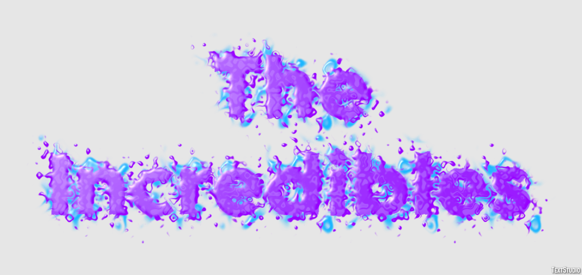 The Incredibles Text effect